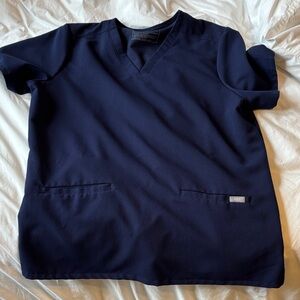 Figs Navy Blue Women's Scrub Top